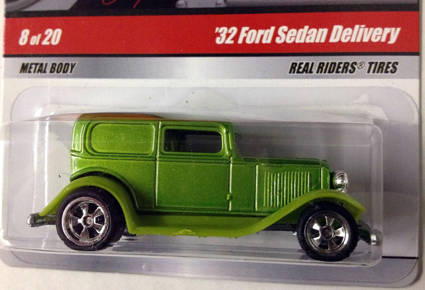 Hot Wheels Larry S Garage 8 Green 32 Ford Sedan Delivery W Real Riders