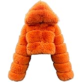 DLNYC Faux Fox Fur Layered Hooded Bolero Faux Fur Cropped Jacket Luxury Winter Fashion Jacket Perfect Valentine Gift For Her