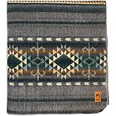 Alpaca Wool Blanket | Twin Size Throw Blanket | 70 x 45 inches | Soft, Hypoallergenic and Breathable | Lightweight Warm Blanket | Bed, Couch, Outdoor or Picnic (Dark Gray)