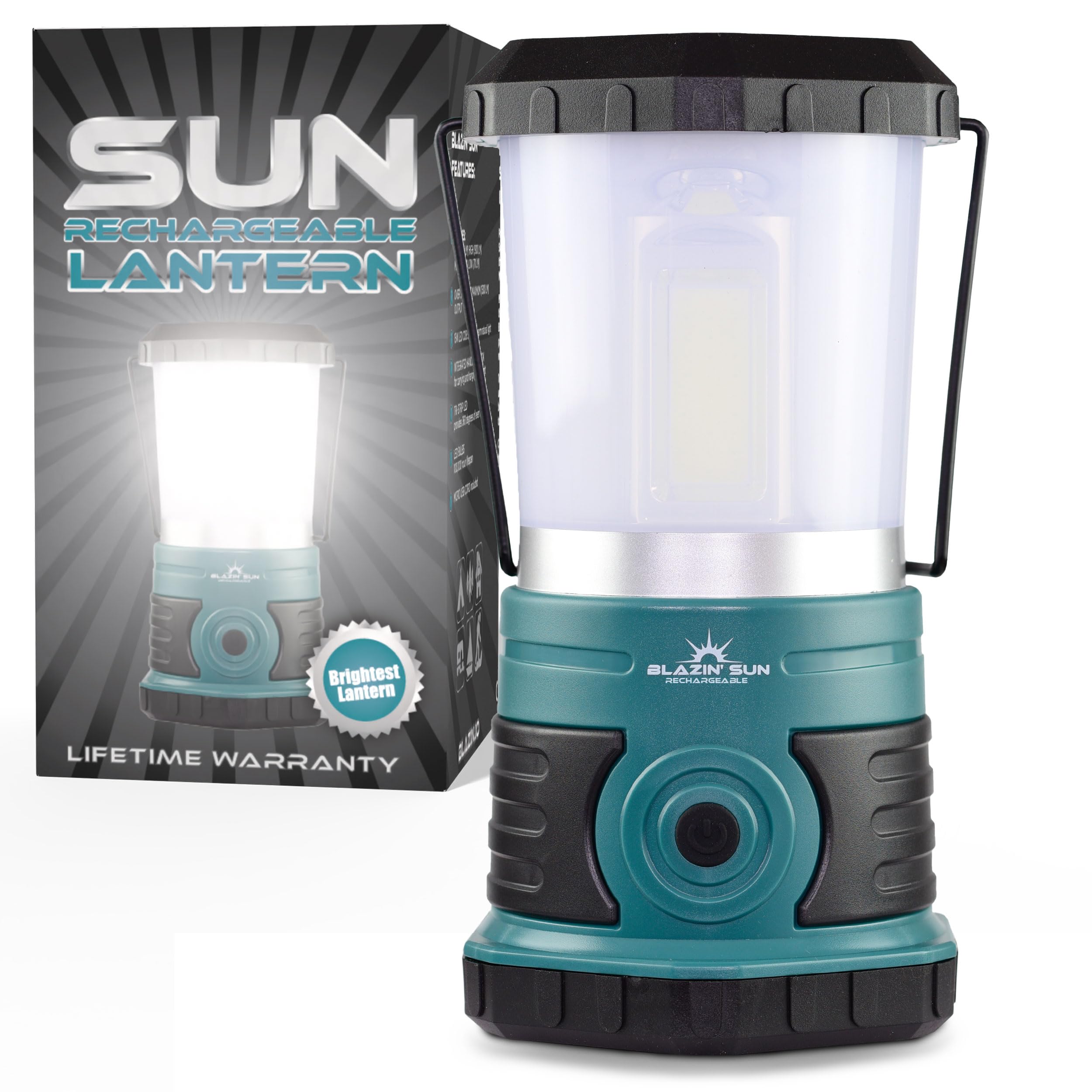 Photo 1 of ***MISSING PARTS***
Blazin' Sun Rechargeable LED Lantern 1500 Lumen | 4000mAh Portable Camping Lantern | Hurricane, Emergency, Storm, Power Outage Light | 4 Modes | Runs Up to 25 Hours