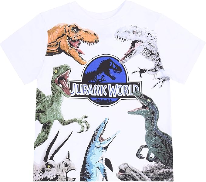 camiseta jurassic park blanca