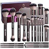 Professional Makeup Brushes BS-MALL With Travel Case - Kabuki Brush Eyeshadow Brush, Concealer Brush, Blush Brush Bronzer & F