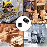 HAOCHEN 300 Pcs Allen Head Grub Screws Set M2.5-M8 Black Cup Point Hex Drive view 7