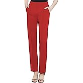 Urban CoCo Women's Yoga Dress Pants Stretchy Casual Slacks Straight Leg Work Pants with Pockets