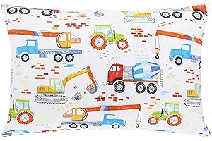 BABY AMABC Kids Toddler Pillow,13X18 Soft Baby Pillows for Sleeping, Travel Pillow with Cotton Pillowcase - Breathable Durable Hypoallergenic Pillow - Perfect for Crib, Nap, Toddlers Cot, Car Trip, Camping