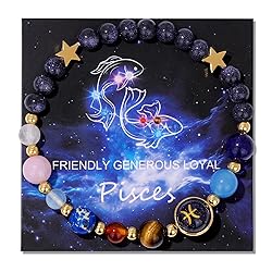 Vinswet Pisces Zodiac Bracelets for Women Men,12
