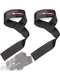 Rip Toned Lifting Wrist Straps (Pair) - Bonus Ebook - Cotton - Neoprene Padded - for Weightlifting, Bodybuilding, Xfit, Strength Training, Powerlifting, MMA