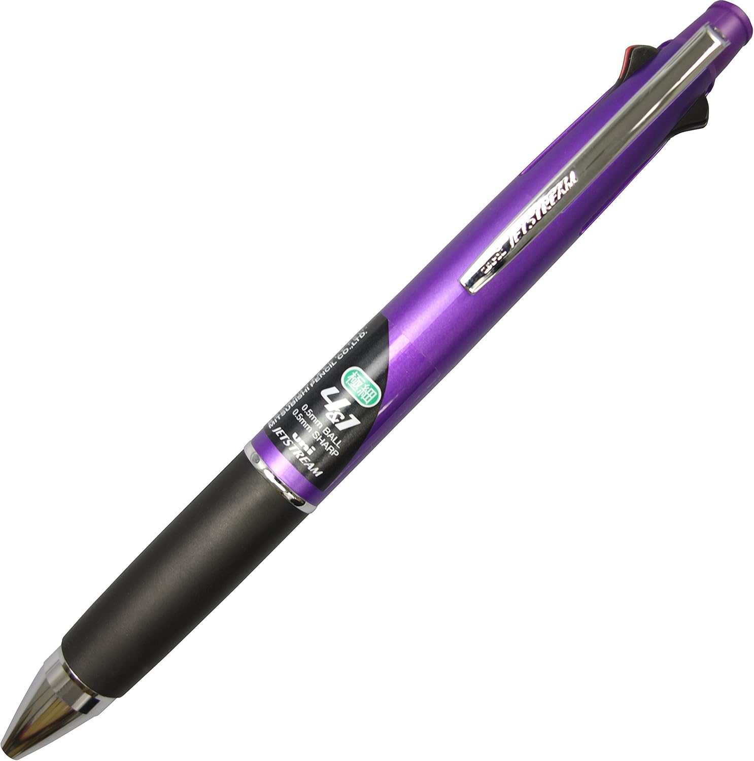 Uni Jetstream 0.5 mm Ballpoint Multi Pen and 0.5 mm Pencil, Purple Body (MSXE510005.11)
