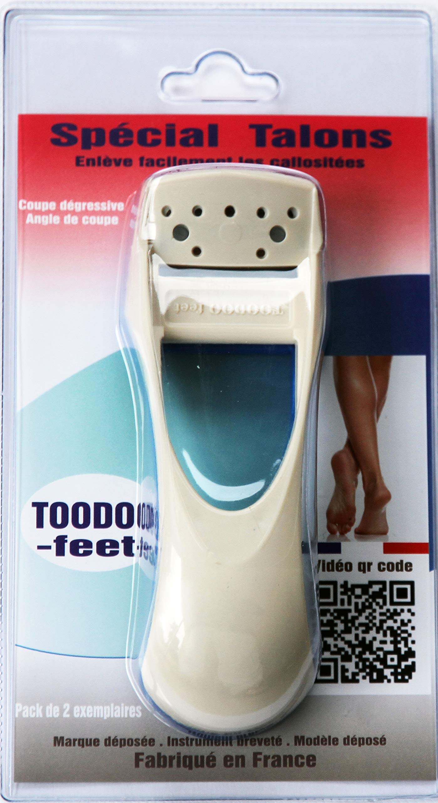 TOODOO.feet Special Heel Corn Cutter for Removing Hard and Callus Skin, Quick and Effective Use, Pack of 2