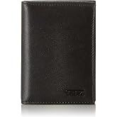 TUMI Delta L-Fold Wallet with RFID Lock, Slim Bifold Leather Wallet, Black | Delta L-Fold Wallet with RFID Lock, ID Window &amp; Card Slots, Premium Gift Box, 4" X 3", Black, Slim Bifold Leather Wallet