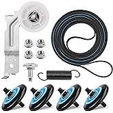 Upgraded Samsung Dryer Parts Dryer Repair Kit for DC97-16782A Samsung Dryer Roller Replacement Kit, DC93-00634A Dryer Idler Pulley, 6602-001655/5ph2337 Dryer Belt, Replacement for DV40J3000EW/A2 Parts