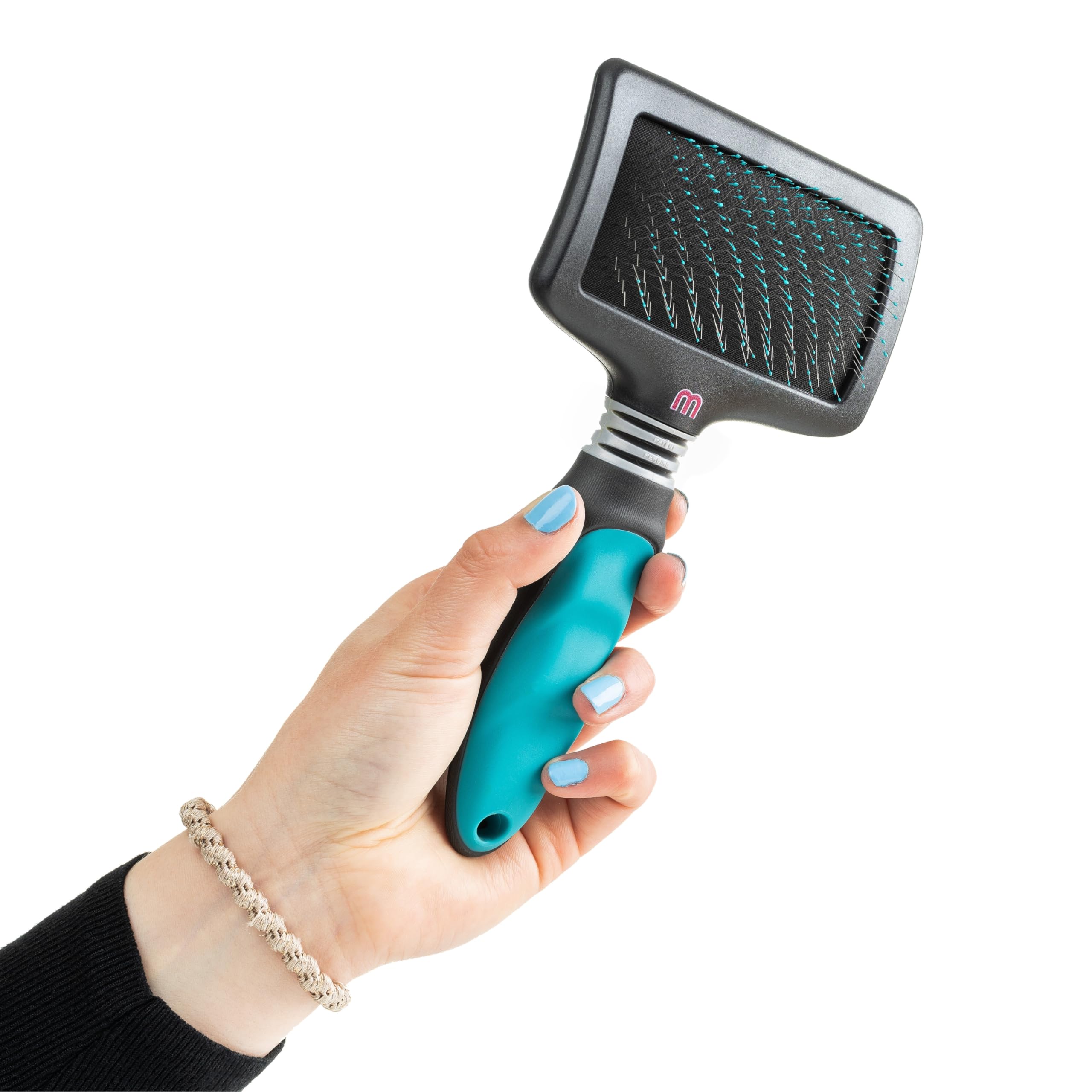 Mikki Dog, Cat, Puppy, Kitten Grooming Ball Pin Slicker Brush -For Knot, Tangles -Med-Lrg Pets-Large