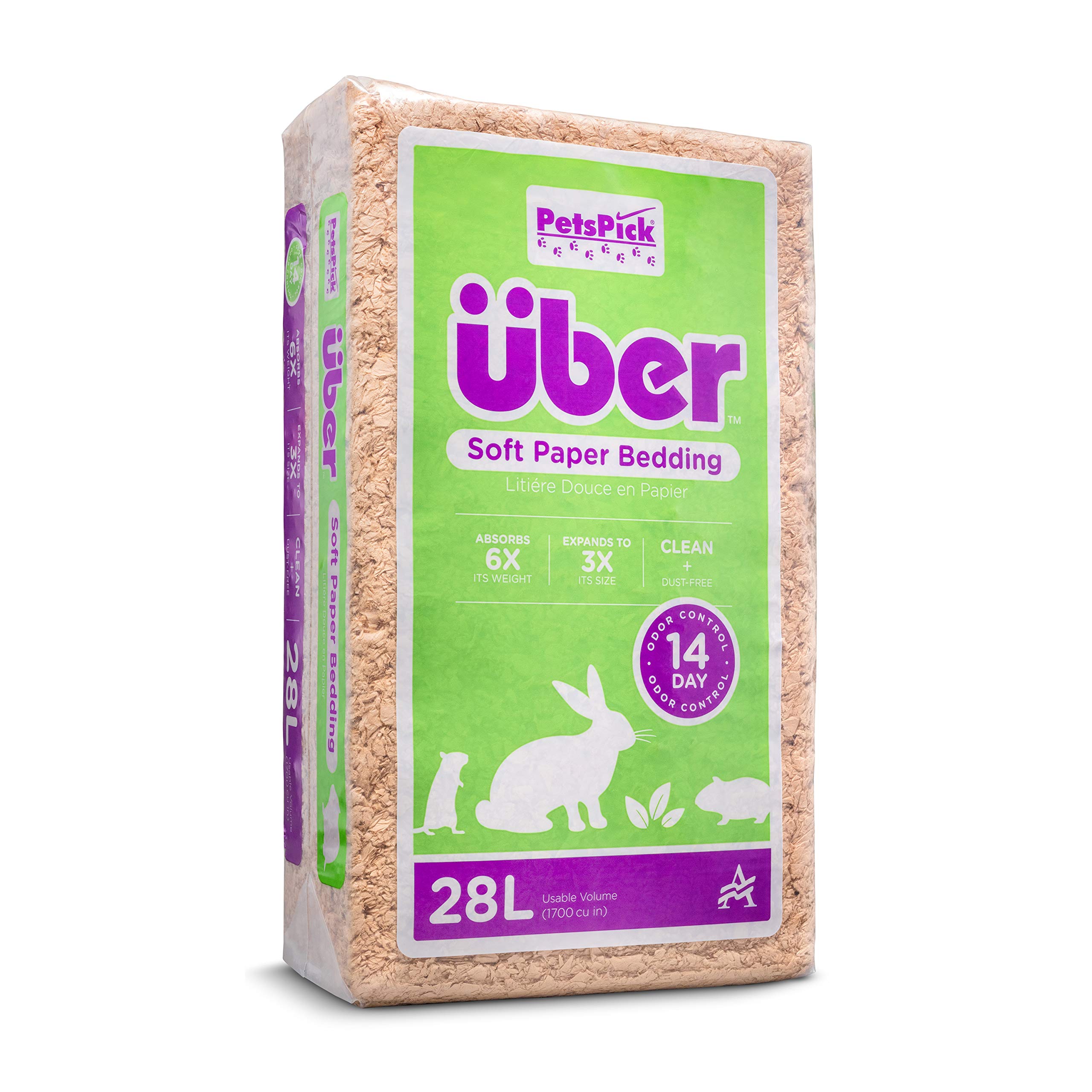 PETSPICK Soft Paper Pet Bed for Small Animals, 28 L, Natural — image 1