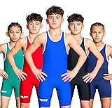 Elite Sports Kids Wrestling Youth Singlet, Standard