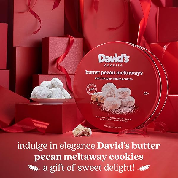 DAVID’S COOKIES BUTTER PECAN MELTAWAYS 907G