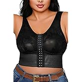 DAGGLOSA Women's Plus Size Front Closure Bra - Wireless Non Padded Comfort Shapewear Bras,Everyday Seamless Support