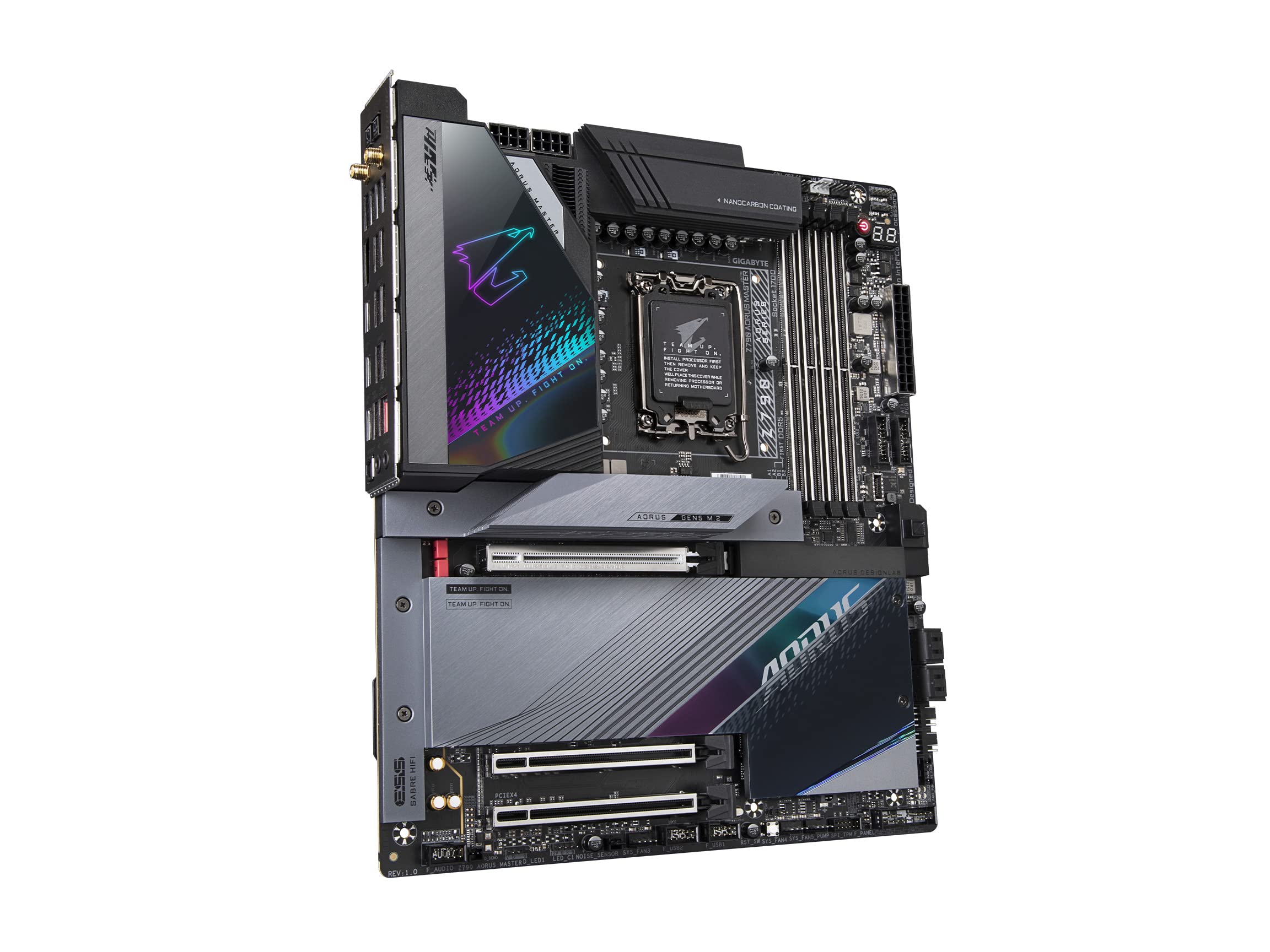 GIGABYTE Z790 AORUS Master EATX Motherboard with DDR5, PCIe 5.0, WiFi 6E, 10GbE LAN, Q-Flash Plus