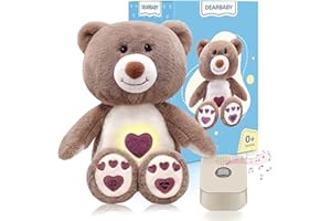 DEARBABY Baby Sleep Soother,Newborn Essentials Baby Stuff Toys 0-6 Months,Baby Christmas Girl Gifts Sound Machine for Nursery with Realistic Breathing Motion Shusher Baby Registry Search