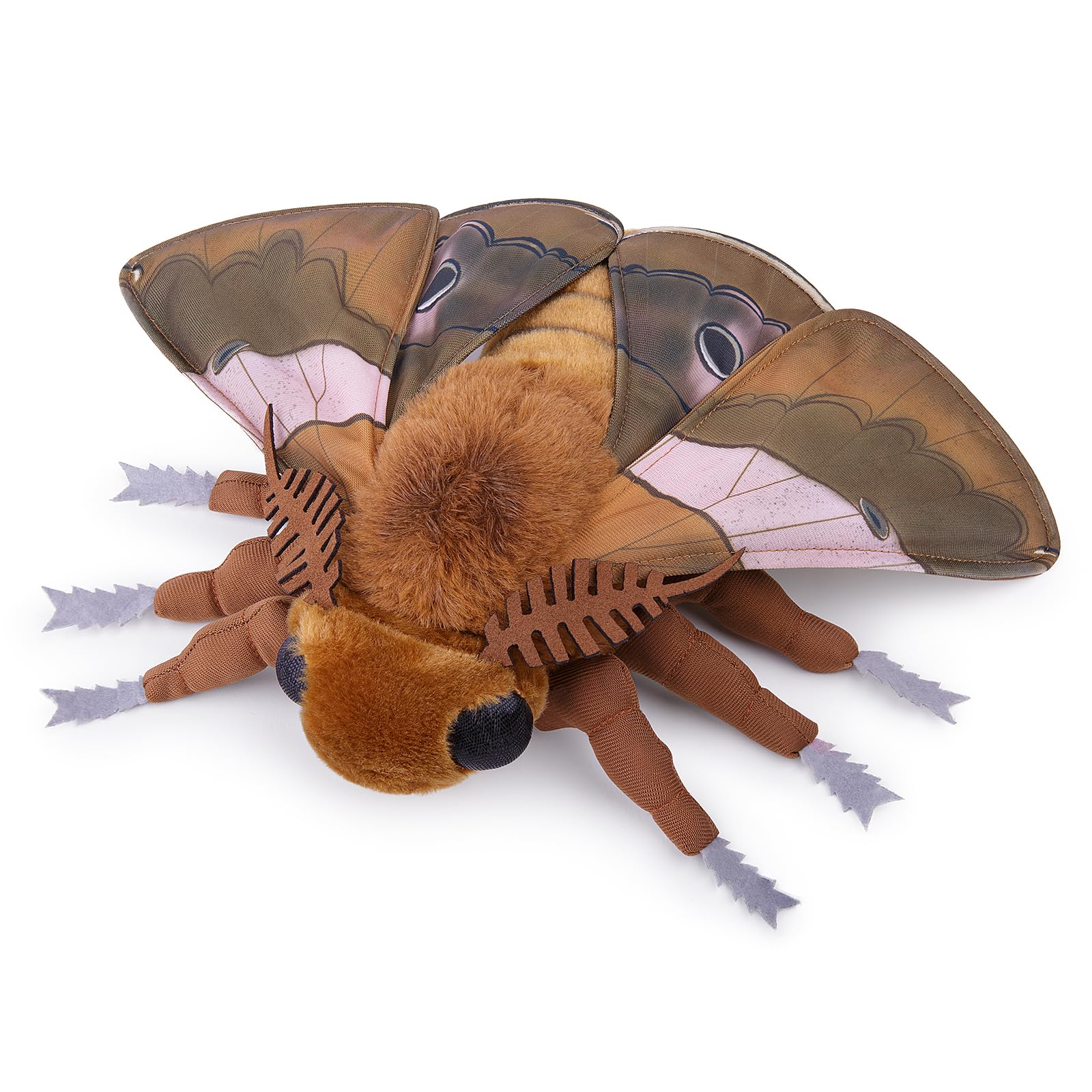 lilizzhoumax Simulation Ginkgo moth Plush Toy 14.96inch Soft Realistic Ginkgo moth Stuffed Animal Plush Toy for Kids Insect lovers Boys and Girls Gifts Home Decoration brown — image 1