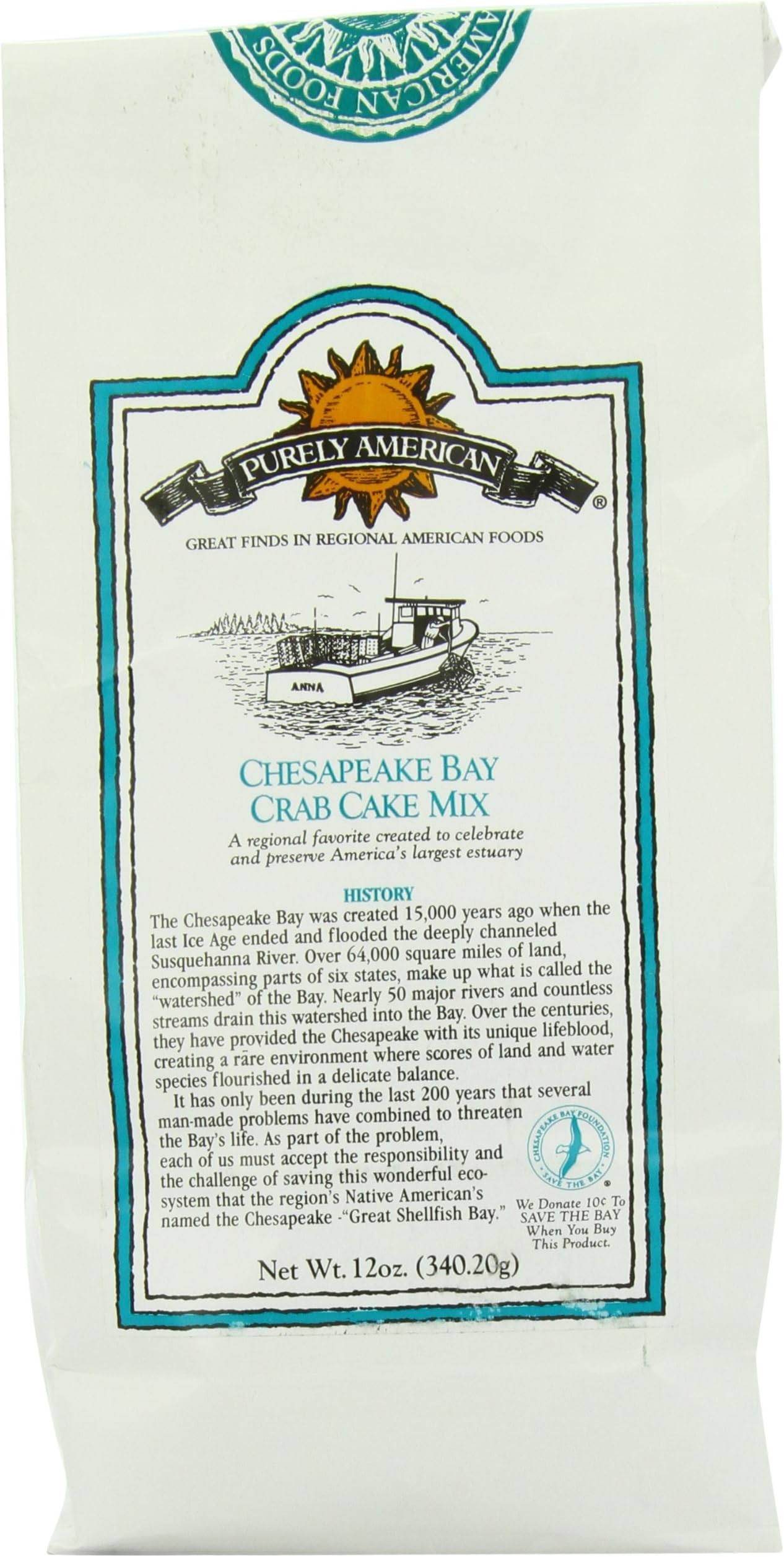Purely American Chesapeake Bay Crab Cake Mix, 12 oz
