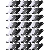 Foaincore 100 Pairs Cushion Ankle Short Socks for Men Women, Unisex Breathable Casual Low Cut Socks Bulk for Homeless Warm