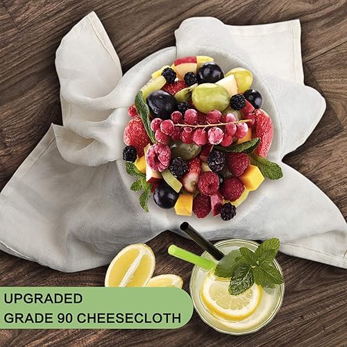 Olicity Cheese Cloths, Grade 100, 36 Sq Feet, Reusable Cheese