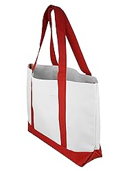 Ensign Peak Daily Tote - Red/white
