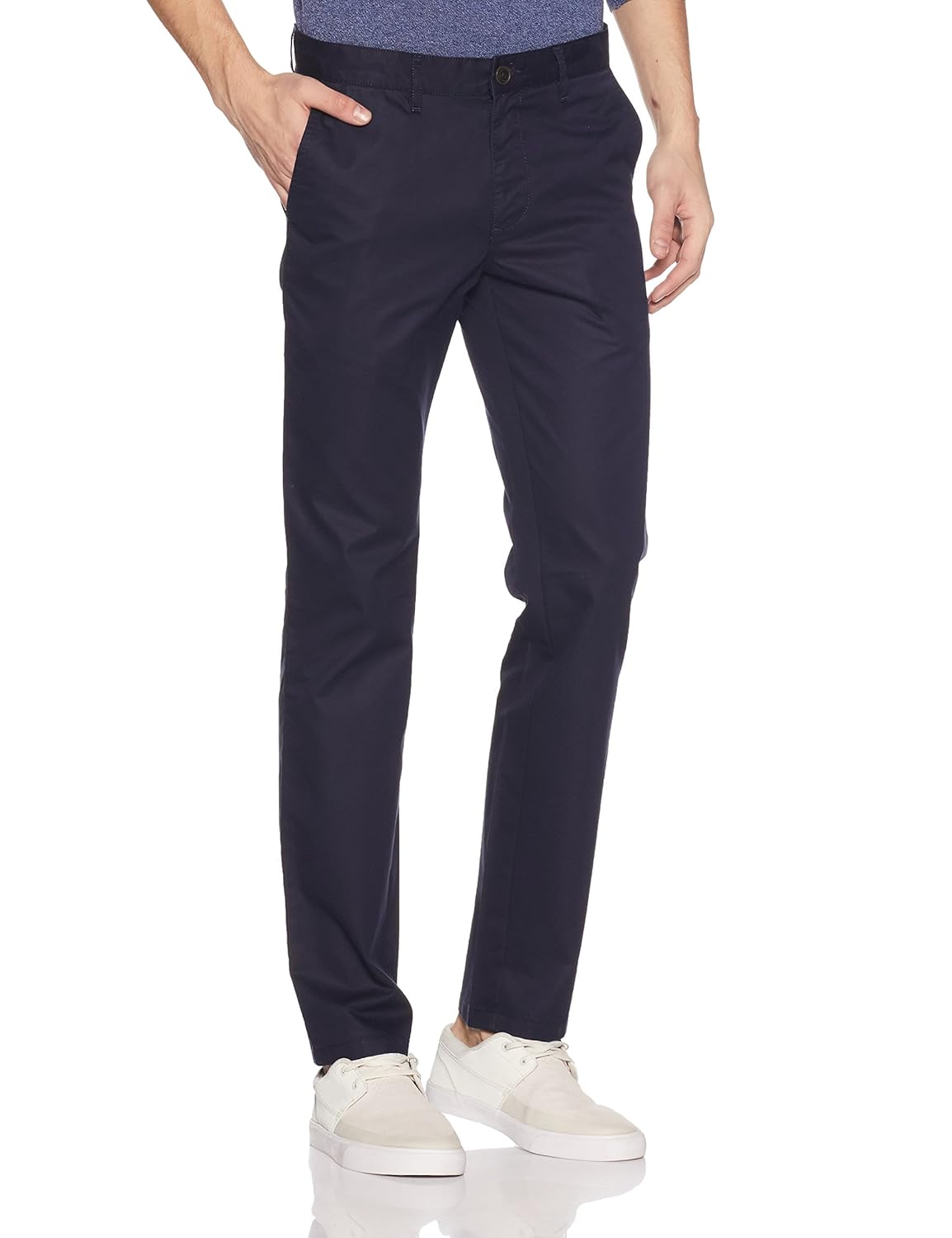 symbol amazon brand men's slim fit casual trouser