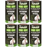 4 inch Lint Roller Refills Compatible with Evercare and Other Lint Rollers with 1 1/2 inch Inside Diameter Extreme Stick 90 Sheets Each Refill (Pack of 6, 540 Sheets Total)