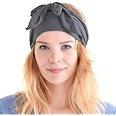 CHARM Japanese Headbands for Men, Pirate Bandana Headband, Wide Headbands for Women, Ninja Head Scarf, Workout Hair Band