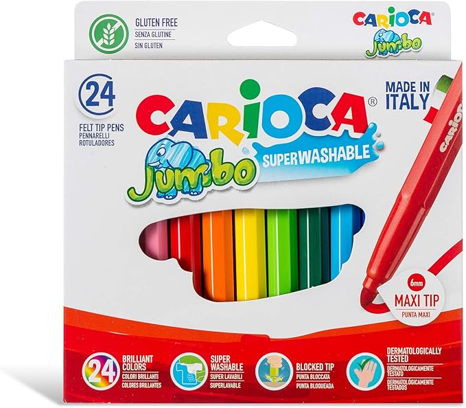 Carioca A52100018 - Pack de 18 rotuladores: Amazon.es: Oficina y papelería
