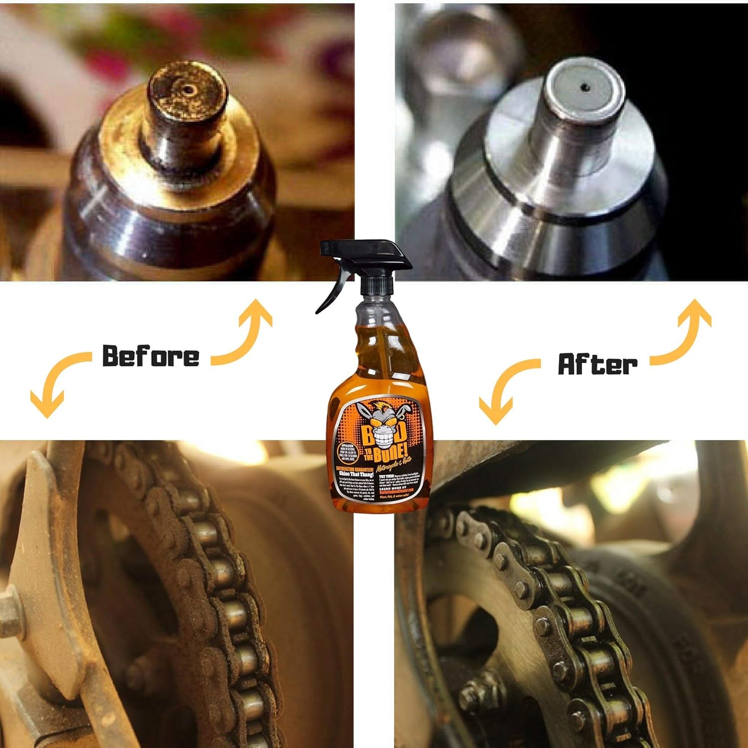 Motorcycle Car Cleaner Spray Engine Chain Windshield Brake ...