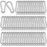 Spring Snap Hook Carabiners, Carabiner Clip, Heavy Duty Galvanized Steel Spring Clip, Quick Link Key Chain for Swing Hammock Gym Outdoor, Holding Capacity