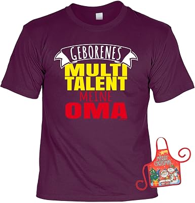 Unbekannt Oma Weihnachtsgeschenk Set Lustiges Sprüche T