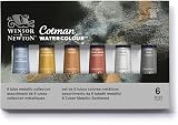 Winsor & Newton Cotman Metallic Watercolour Set 6 Tubes view 5