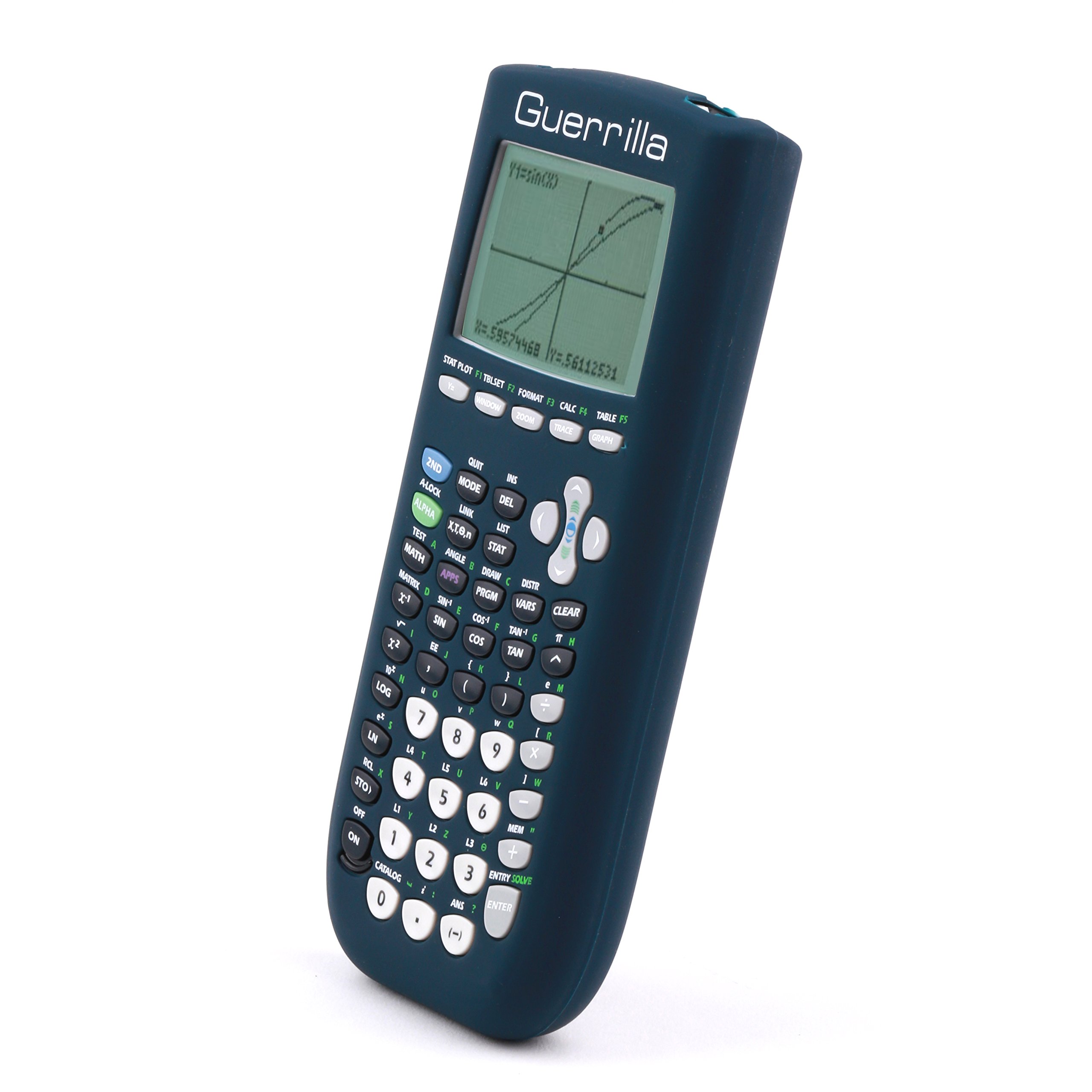 Guerrilla Silicone Case for Texas Instruments TI-84 Plus Graphing Calculator, Navy