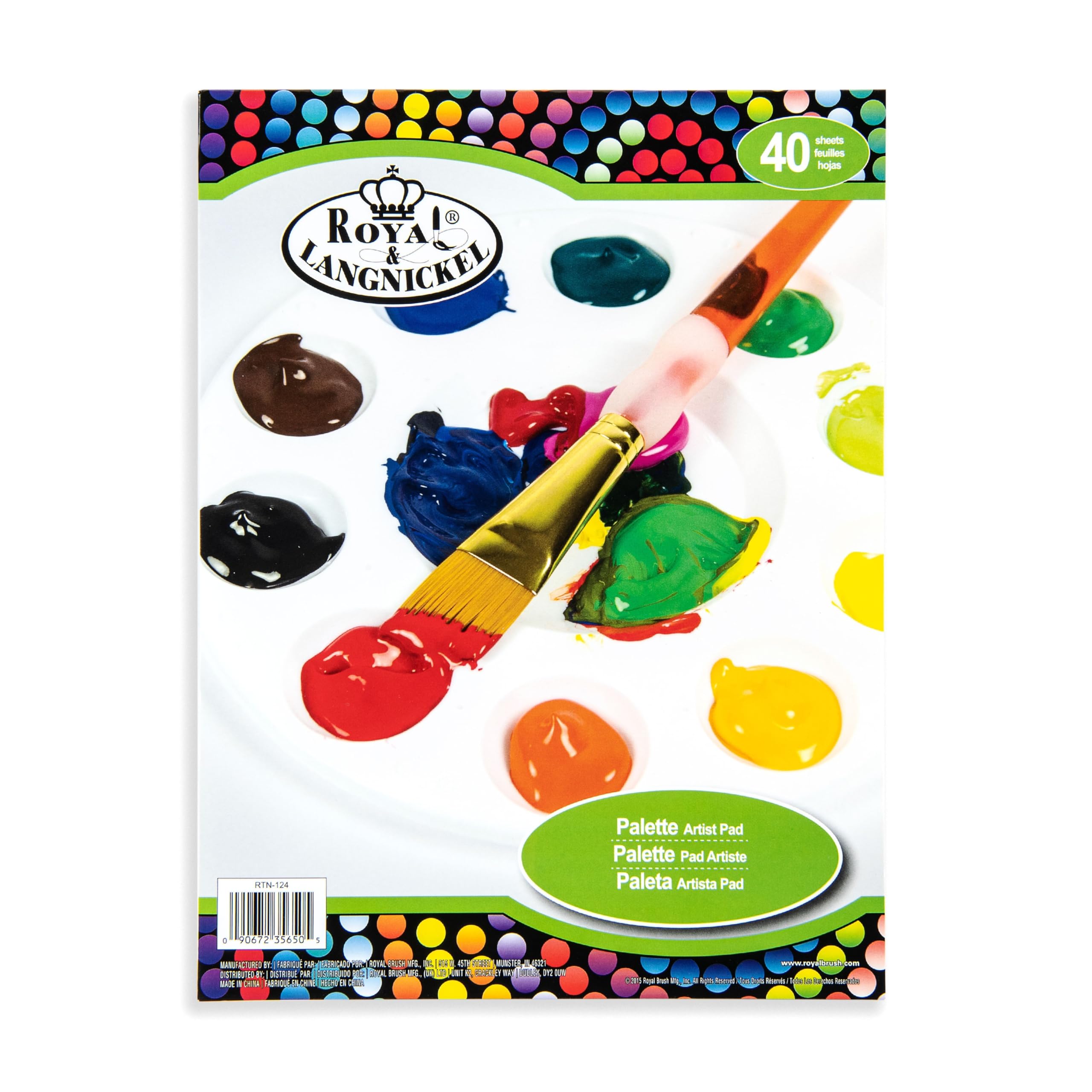 Royal Brush Paper Palette Artist Pad 9-inch x 12-inch, 40 Sheets