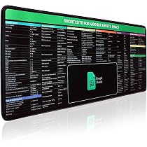 thumbnail image 2 of Excel Mouse Pad Aazon.co: Shortcut Keyboard At Excel Cheat Sheet Desk Pad - Large Keyboard Pad With Office Excel Desk Mat 2 of 11