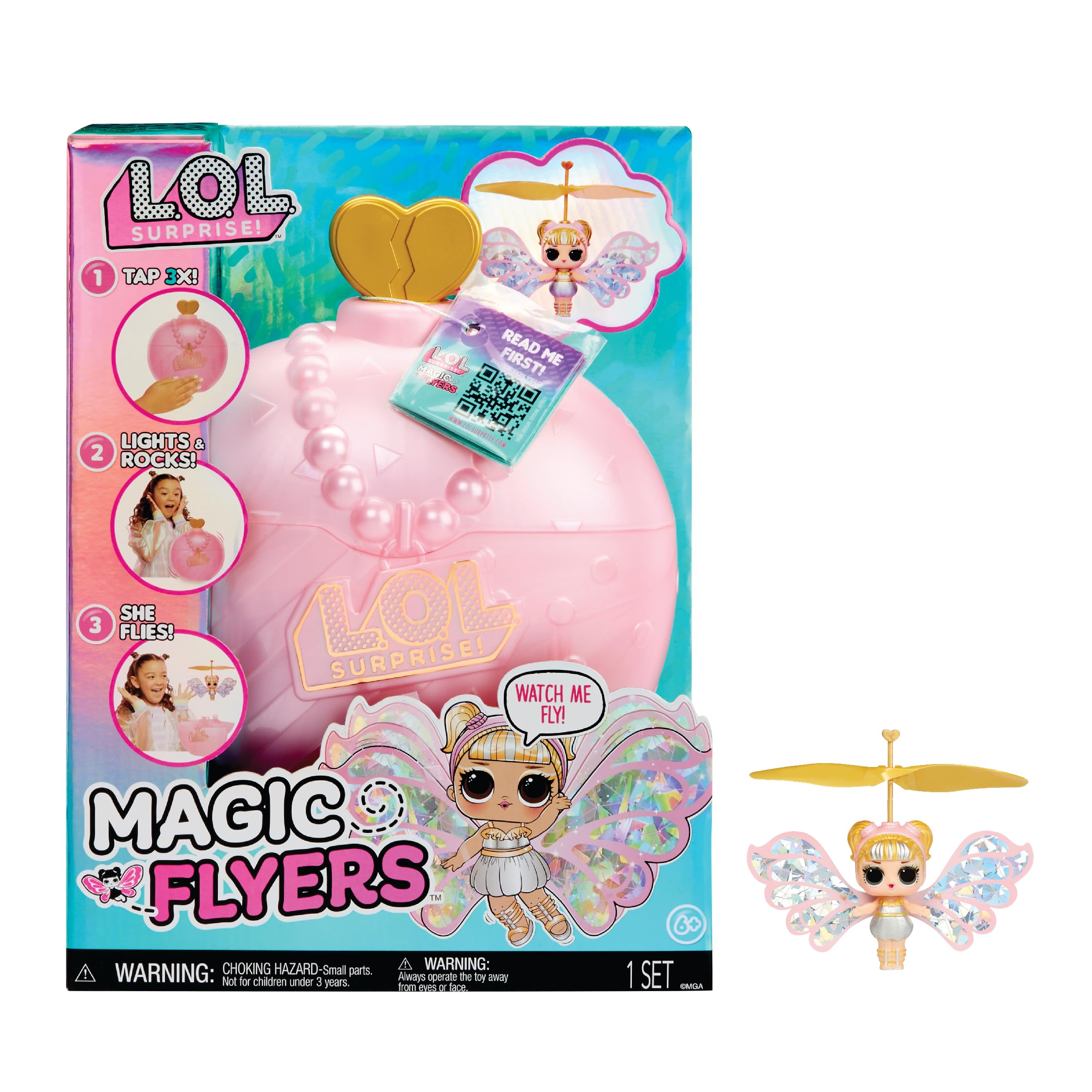 L.O.L. Surprise Magic Flyers - Sky Starling - Hand Guided Flying Doll - Collectible Doll with Touch Bottle Unboxing - Great for Girls Ages 6+ โ image 1