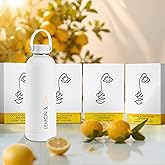 LEMON & CO. 8-Week Starter Kit Bundle – Liquid Collagen for Women + Insulated Bottle - 5000mg Marine Collagen Peptides for Skin, Nails, Hair & Gut Health | Organic Lemons, Vitamin C, No Preservatives