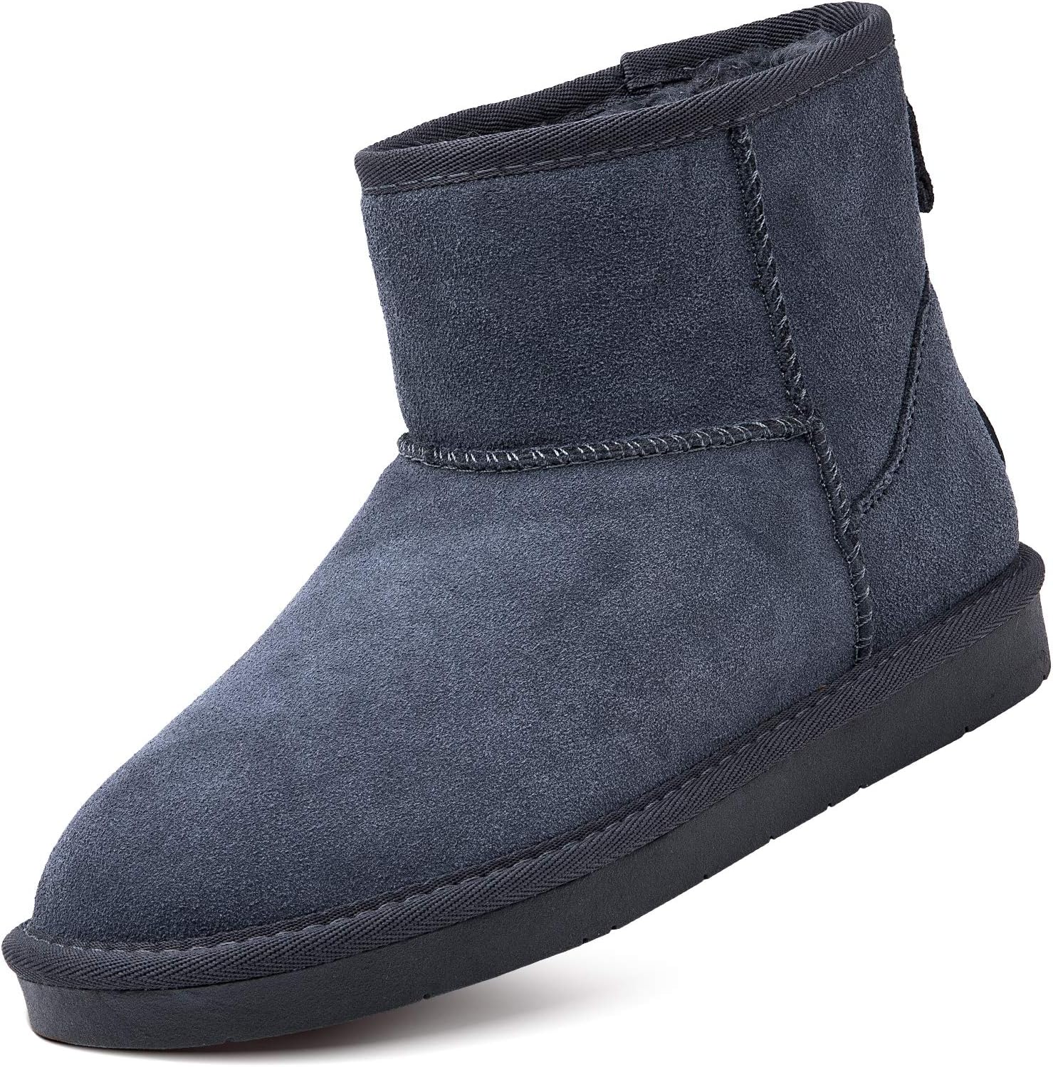 AOMAIS Women’s Winter Snow Boots Fur Lined Mid Calf and Mini Outdoor Warm Boot Shoes Ankle Short Booties