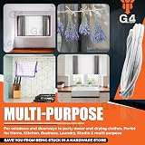 G4GADGET 2M Net Curtain Wire with 6 Hooks & 6 Eyes – Strong & Flexible view 8