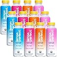 Lemon Perfect 4-Flavor Variety Pack, Hydrating Flavored Lemon Water, Zero Sugar, Refreshing, Organic, 15.2 fl oz Bottles (12-Pack)