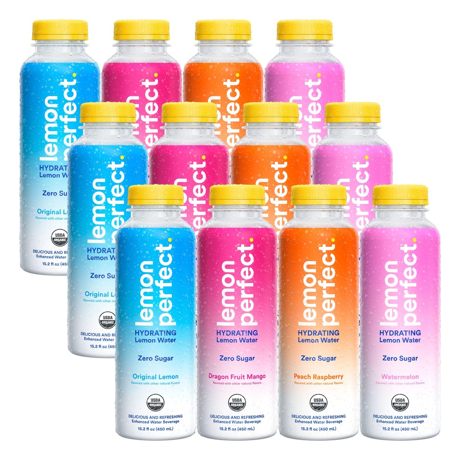 Lemon Perfect Tea Mua Lemon Perfect 4-Flavor Variety Pack, Hydrating Flavored Lemon Water ...