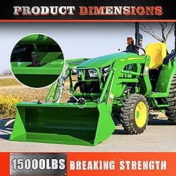 AMBULL 2 Pack 3/8" Tractor Bucket Grab Hook Grade