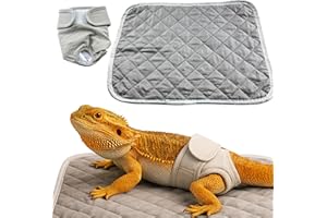 Bearded Dragon Diapers Accessories Reusable Pad (Grey)