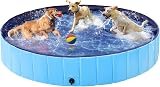 Yaheetech PVC Foldable Dog Pool Extra Large 160x30cm Blue Portable