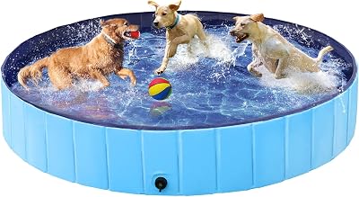 Yaheetech PVC Foldable Dog Pool Extra Large 160x30cm Blue Portable