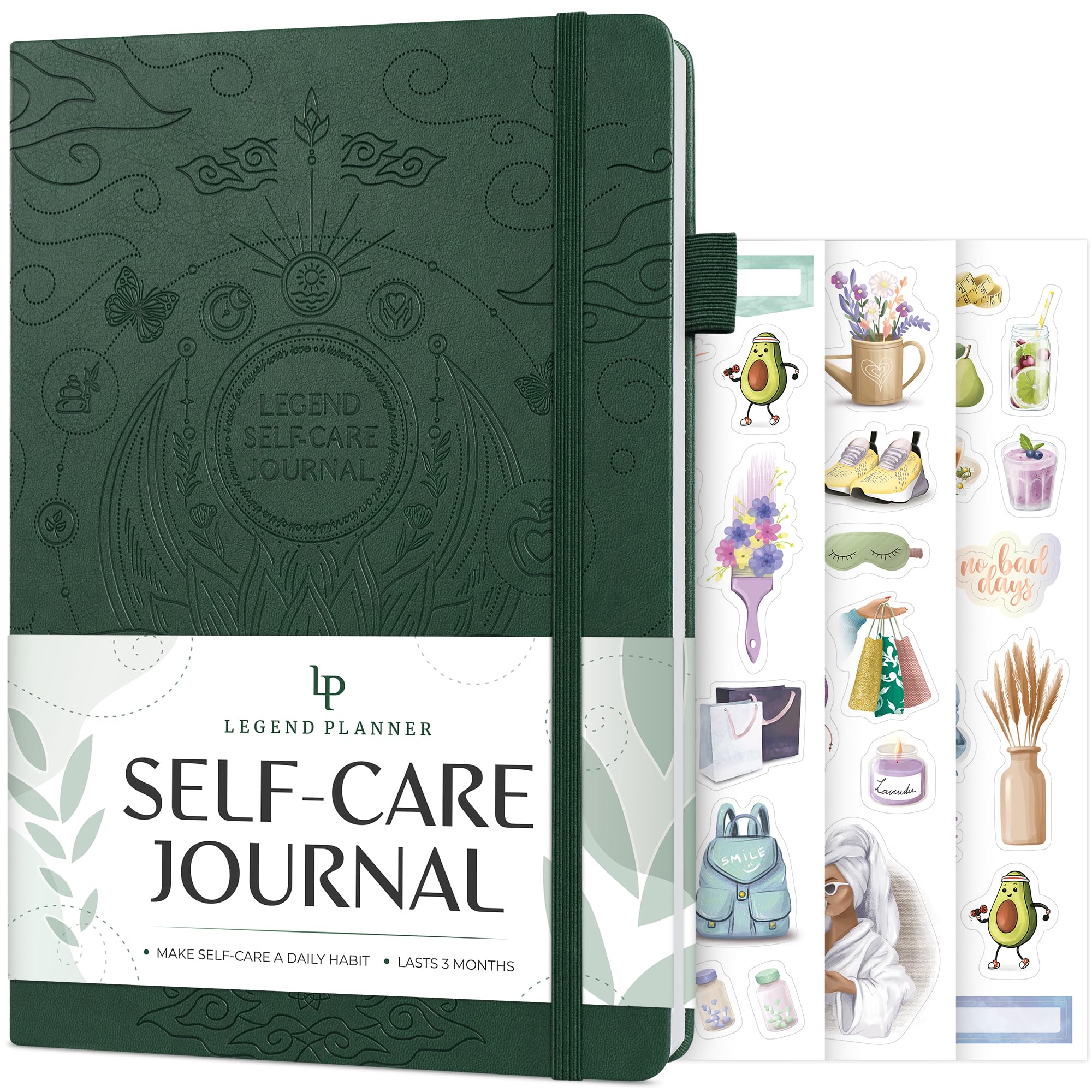Legend Self-Care Journal – Guided Daily Reflection Journal to Support Mental & Physical Health – Daily Mood, Meditation & Personal Development Notebook – 26.5x18.5cm, Lasts 3 Months (Forest Green) — image 1