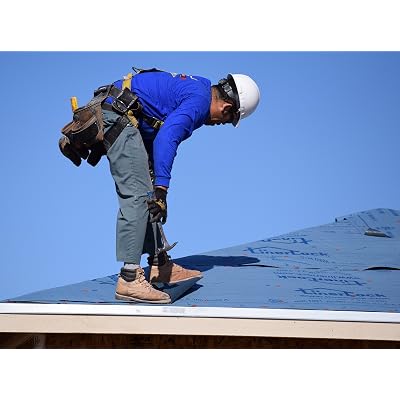 Synthetic Roll Roofing Underlayment 4 x 50 Repair Roll Blue Color Replaces 30# Roofing Felt Liner Lighter Weight and 20x Stronger than Felt